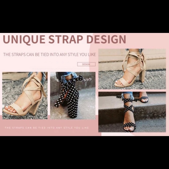Strappy Heel Size 8 NWOT - Picture 10 of 11